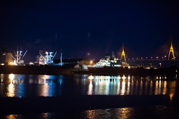 Fototapeta na wymiar Port in Thailand , Pier in Thailand