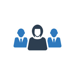 team leader icon - business group icon