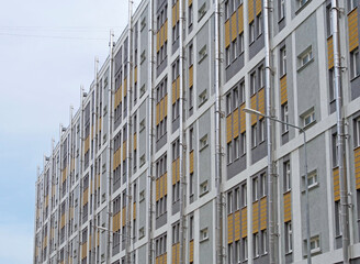 Modern panel apartment building