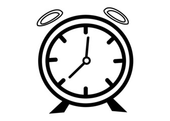 Clock icon in trendy flat style isolated on background. Clock icon page symbol for your web site design Clock icon logo, app, UI. Clock icon Vector illustration, EPS10.