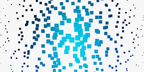 Light BLUE vector texture in rectangular style. Abstract gradient illustration with rectangles. Template for cellphones.