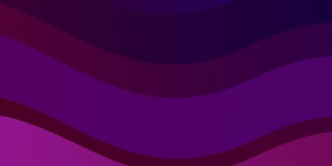 Dark Purple, Pink vector template with curves. Colorful illustration with curved lines. Pattern for websites, landing pages.