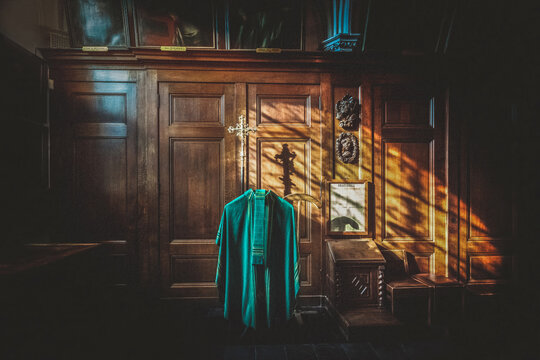 En el interior de la catedral