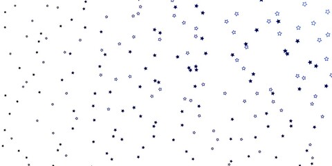 Dark BLUE vector texture with beautiful stars. Modern geometric abstract illustration with stars. Pattern for websites, landing pages.