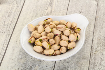Pistachio nuts heap