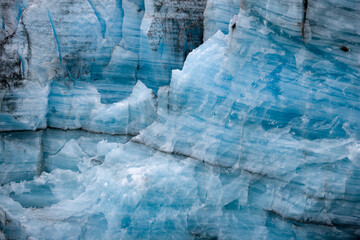 Blue Glacial Ice, Glacier Bay National Park, Alaska - Powered by Adobe