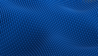 Abstract 3d render, blue geometric background design