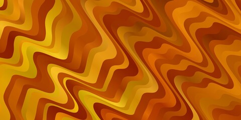 Light Green, Yellow vector template with lines. Colorful illustration in circular style with lines. Pattern for business booklets, leaflets