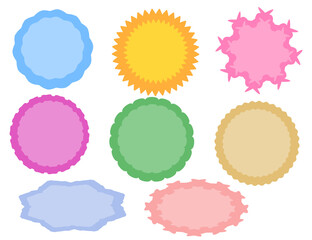 Set of colorful speech bubbles.Set of vintage frames.Text box vector design.Flat vector banners isolated background.