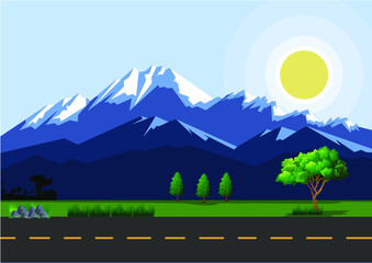 landscape in the mountains