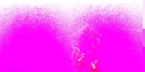 Fototapeta na wymiar Light purple, pink vector gradient polygon layout.
