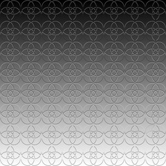 Bas-relief illustration with repetitive geometric shapes covering the background. Black and white design for pattern, web, wallpaper, digital graphics and artistic decorations.