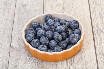 Sweet fresh juicy blueberries heap