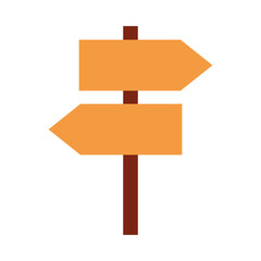 guide arrows travel tourism location flat icon style