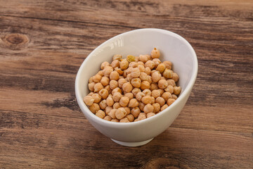 Vegan cuisine - Dry chickpea heap