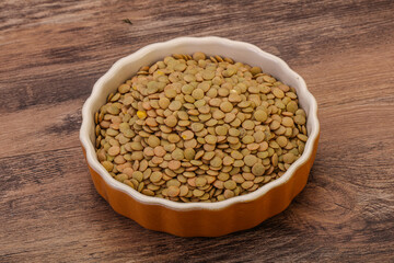Vegan cuisine - Dry lentil heap