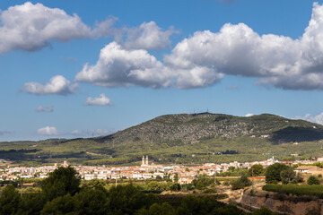 Obraz premium Sant Pere de Ribes village landscape, Garraf, Spain