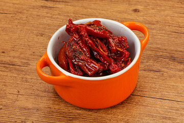 Dried tomato with olive oil