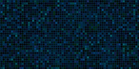 Dark Blue, Green vector layout with circle shapes. Colorful illustration with gradient dots in nature style. Pattern for websites.