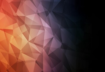 Obraz premium Dark Blue, Yellow vector gradient triangles texture.