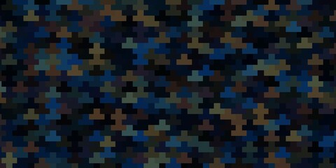 Dark Blue, Yellow vector pattern in square style. Illustration with a set of gradient rectangles. Pattern for busines booklets, leaflets