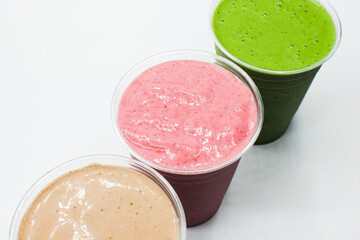 Fruit Smoothies from Above