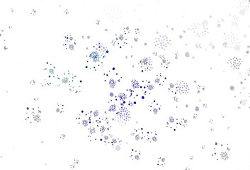 Light Blue, Green vector texture with abstract forms.