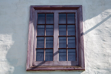 Architecture de fenêtre dans le vieux Québec, Bâtiment de la Nouvelle-France. Canada