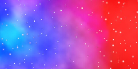 Light Blue, Yellow vector texture with beautiful stars. Decorative illustration with stars on abstract template. Design for your business promotion.