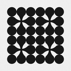 Abstract Cross Pattern Dots Logo generative computational art illustration