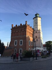 Obraz premium Rynek Sandomierz , Ratusz w Sandomierzu , Sandomierz , Rynek