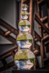 Glass balls gasometer