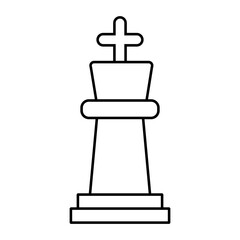 Chess , strategy icon suitable for info graphics, websites and print media and interfaces. Line vector icon.