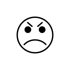 emoticon icon on white background