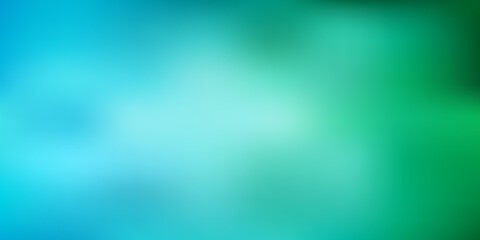Light blue, green vector abstract blur backdrop.