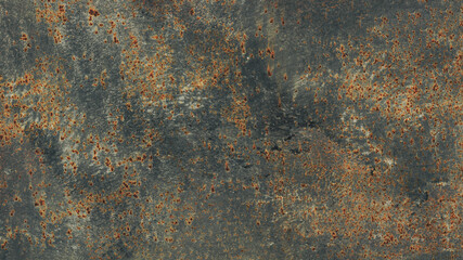 Grunge rusted metal texture. Rusty corrosion and oxidized plate. Worn metallic iron background.