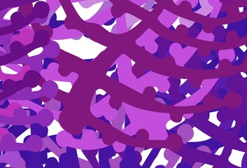 Light Purple, Pink vector background with abstract shapes.