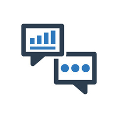 Analysis chat message icon