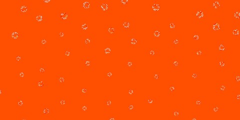Light orange vector layout with circle shapes.