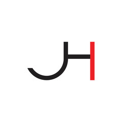 JH letter logo design vector