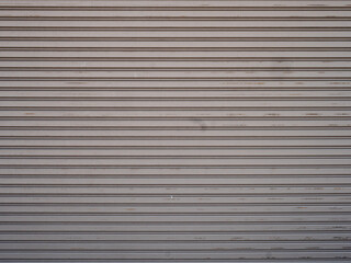 Obraz premium Corrugated Metal horizontal pattern, texture and grey background.
