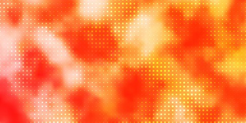 Light Orange vector texture with circles. Colorful illustration with gradient dots in nature style. Design for posters, banners.