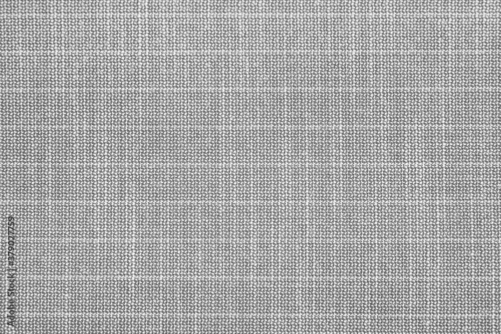 Poster gray material texture checkered light gray textured fabric background close-up