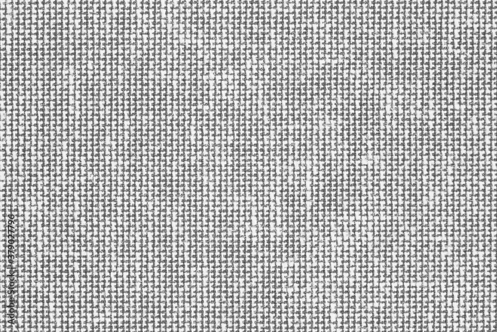 Poster gray material texture checkered light gray textured fabric background close-up
