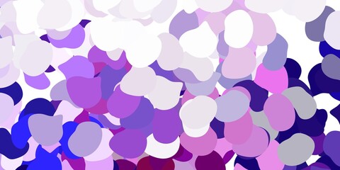 Naklejka na ściany i meble Light purple vector template with abstract forms.