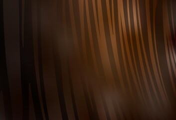 Dark Brown vector background with wry lines.