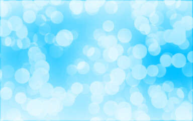 Blue white luxury focus blur background. Abstract bokeh soft light gradient for background and wallpaper Christmas.