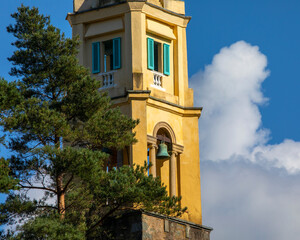 Obraz premium Bell Tower in Portmeirion, North Wales