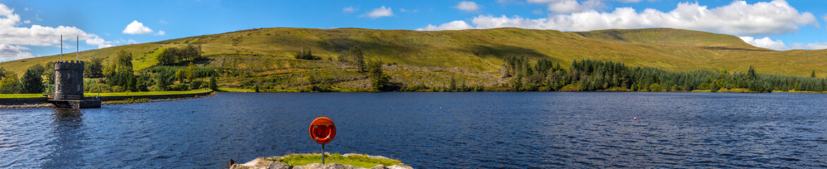 Beacons Reservoir in South Wales, UK