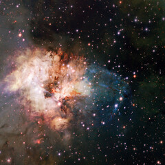 Galaxy stars. Elements of this image furnished by NASA